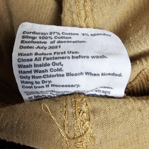 The Mumsie Caramella Stretch Corduroy Overalls, Size Large Maternity Baby Wear - Picture 14 of 14